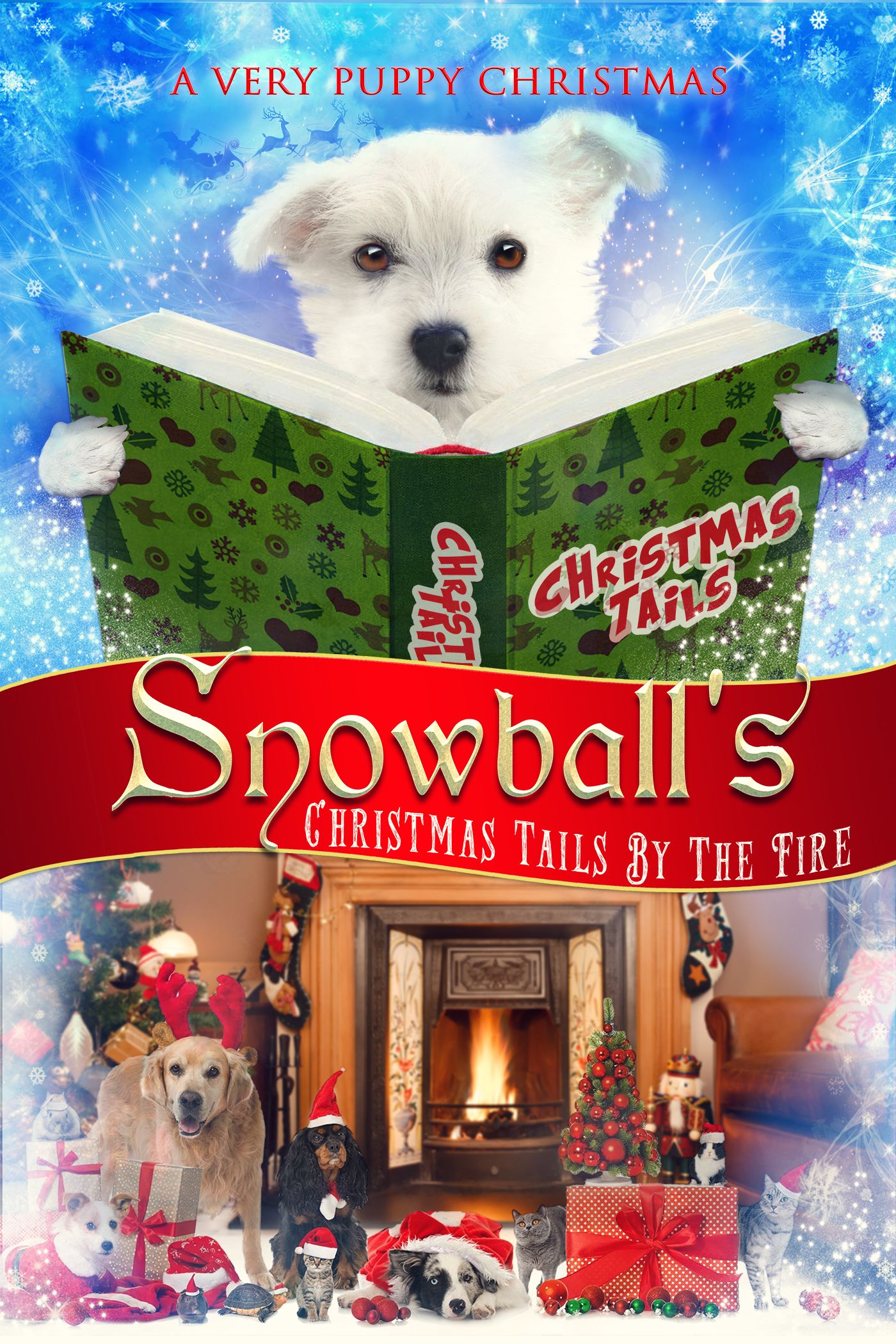 Snowball’s Christmas Tails by the Fire